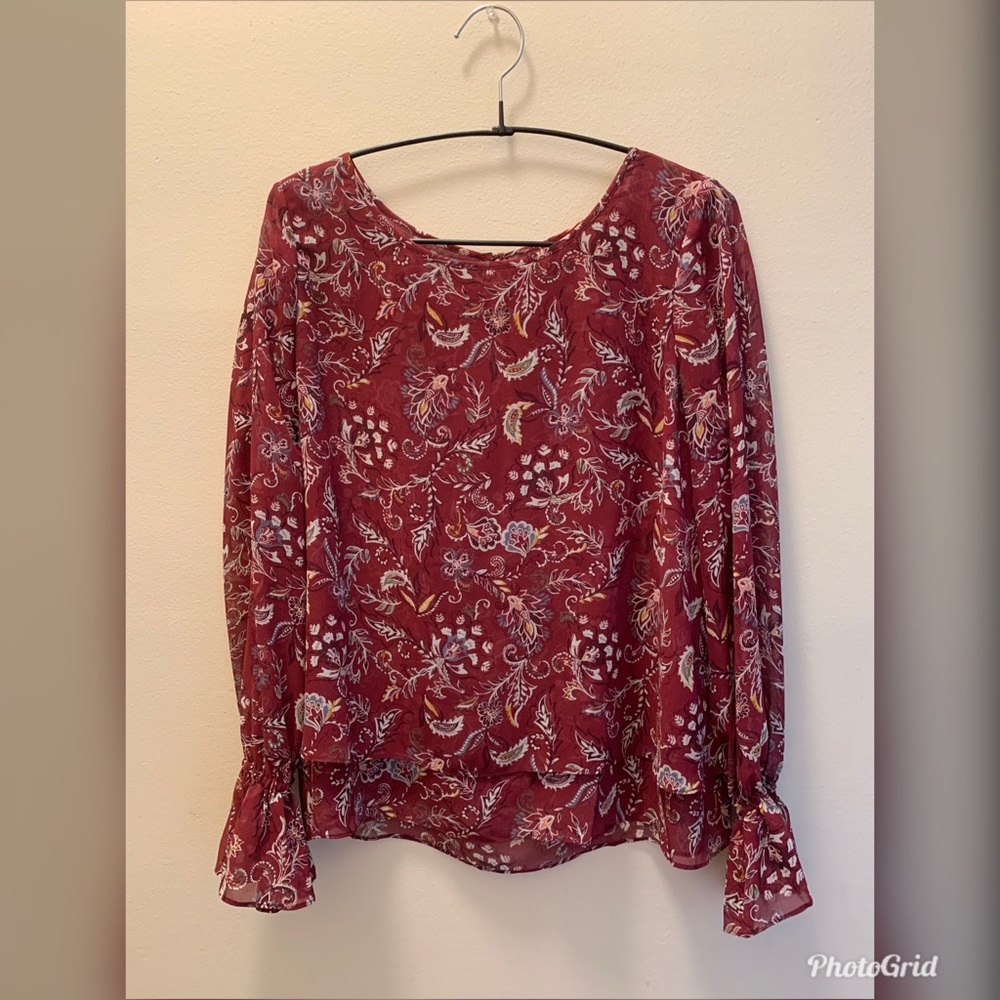 WHBM Paisley Print Blouse